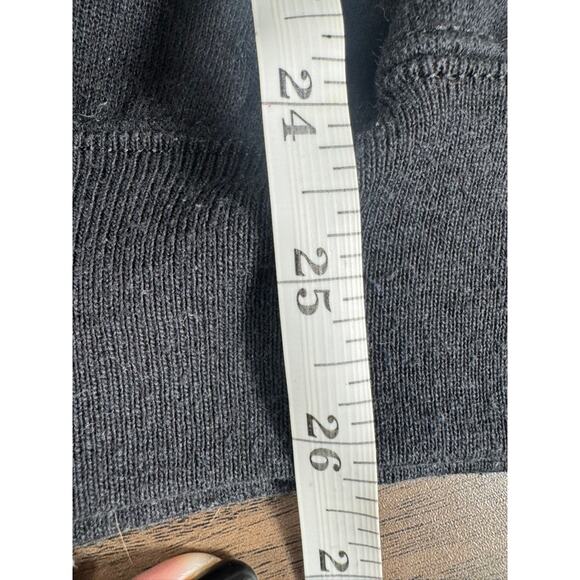 VTG 1992 Christmas Sweatshirt XL Season’s Greetings Poinsettia Black Holiday0 - Picture 9 of 9